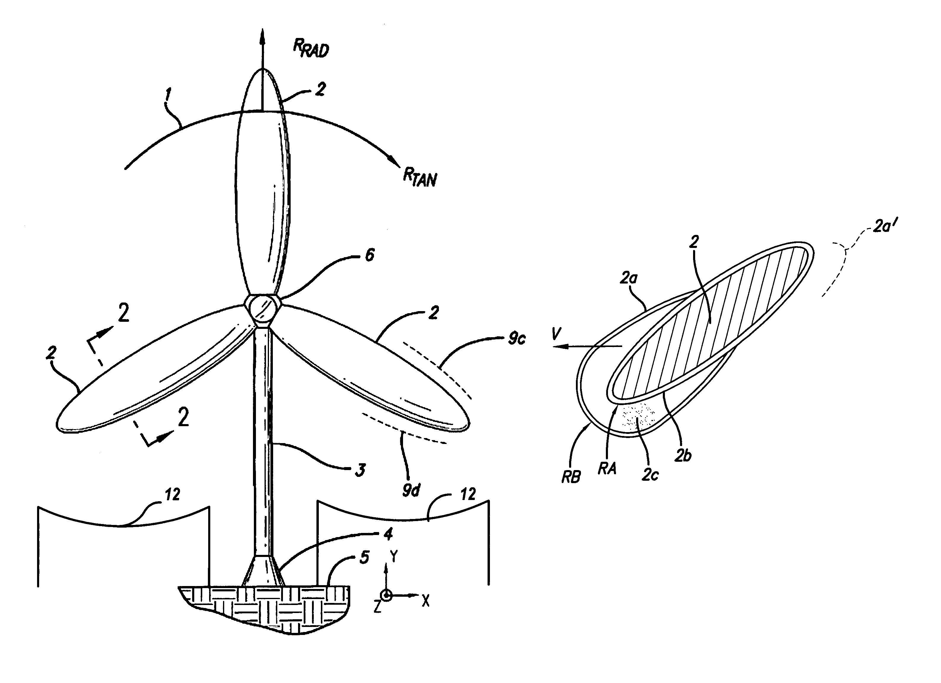 Method and apparatus for reducing bird and fish injuries and deaths at wind and water-turbine power-generation sites