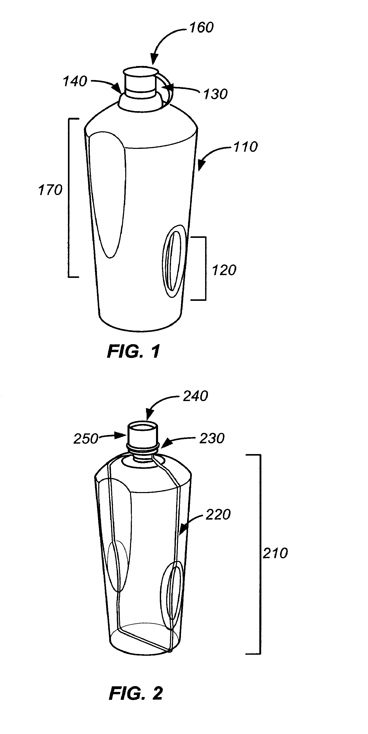 Containers for holding materials