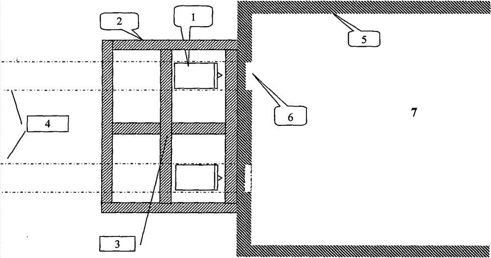 Grid reinforcing method of shield receiving or starting end head and shield receiving method