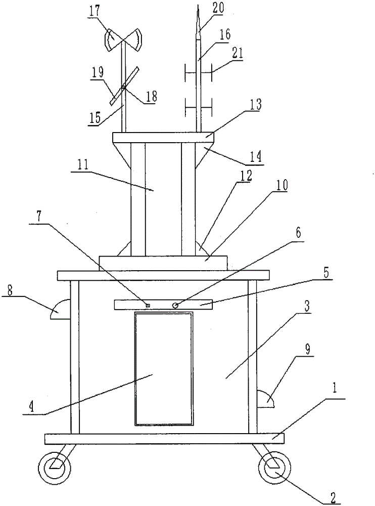 Movable self-powered communication base station