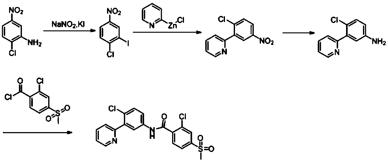 A kind of synthetic method of vemodinil