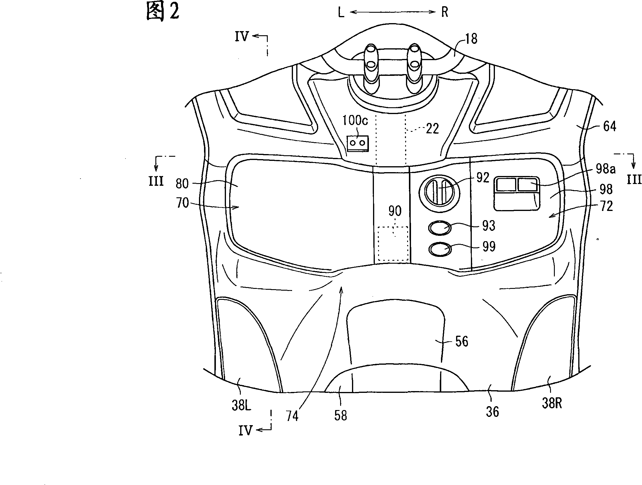 Installation structure for communication device for vehicle