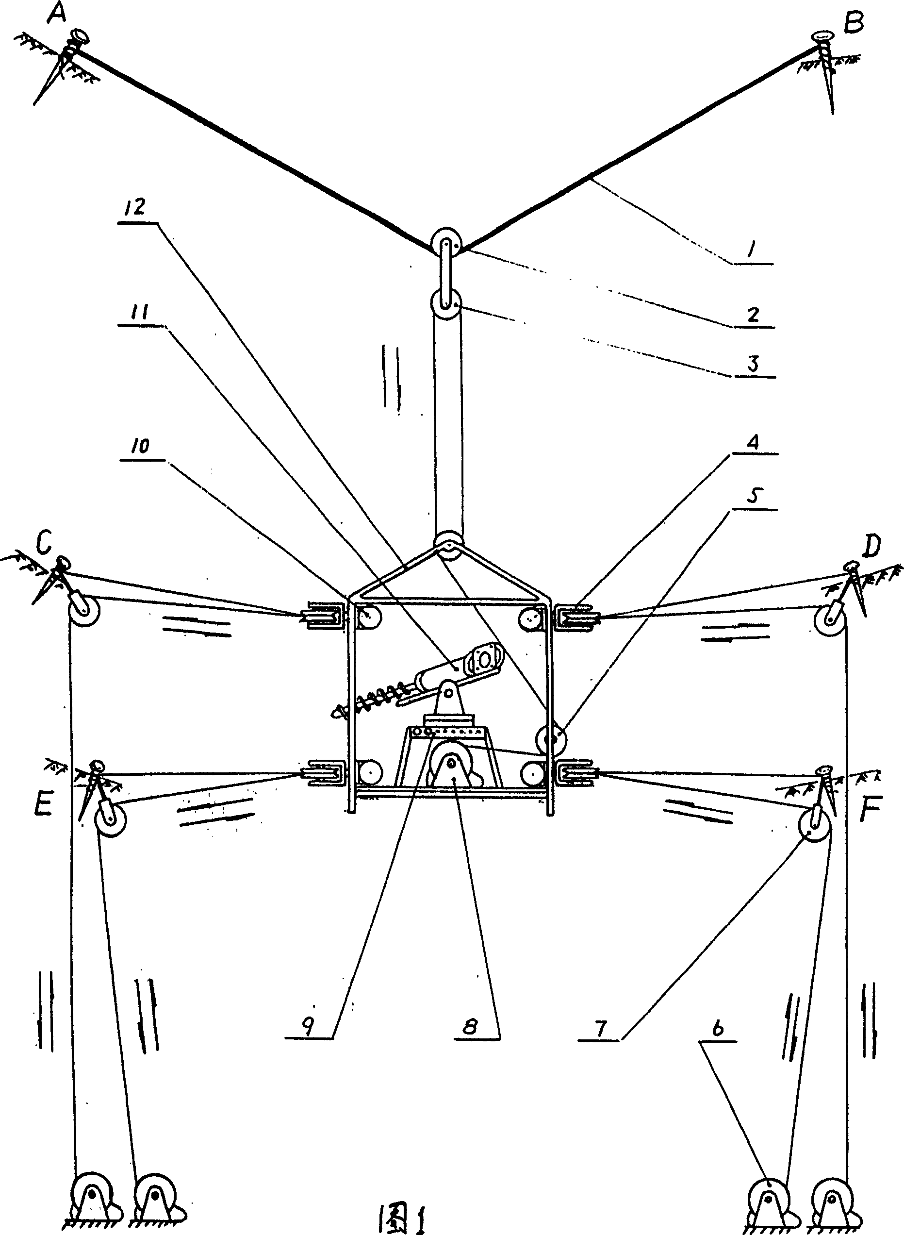 High slope rock and soil anchoring construction method and apparatus