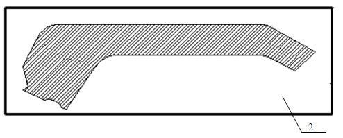 Blank of automotive front pillar inner plate part and machining method