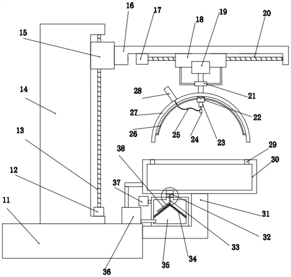 Glazing spraying machine device