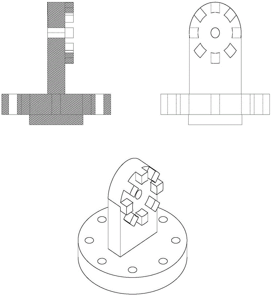 Welding gun clamping device based on welding visual system