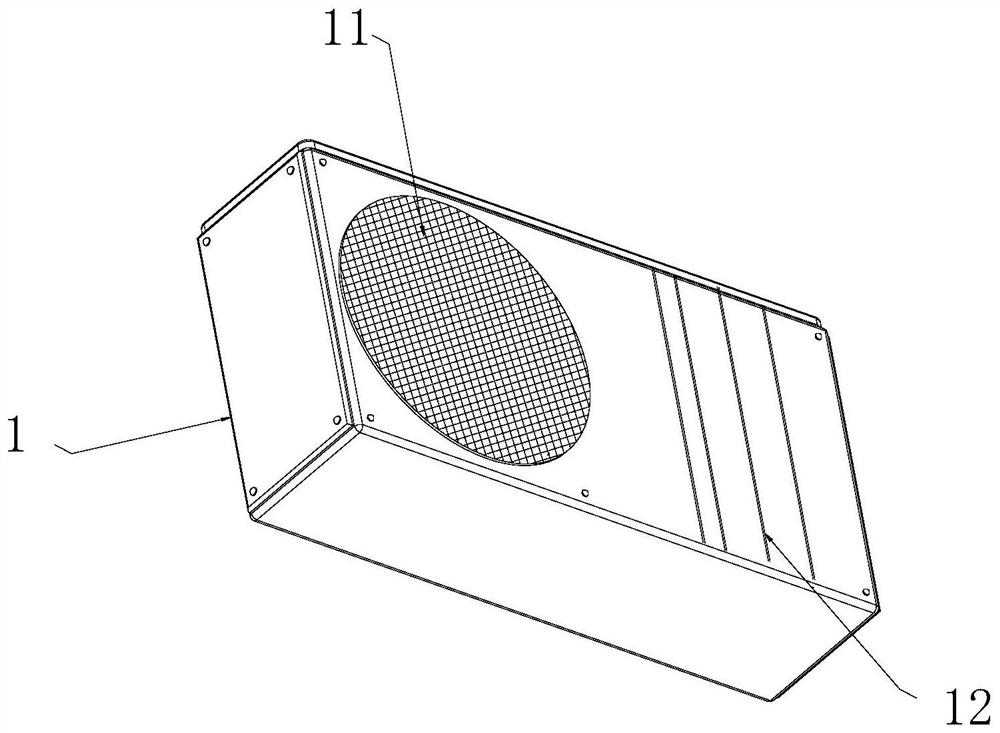 Air energy heat pump outdoor unit facilitating rapid heat dissipation and method