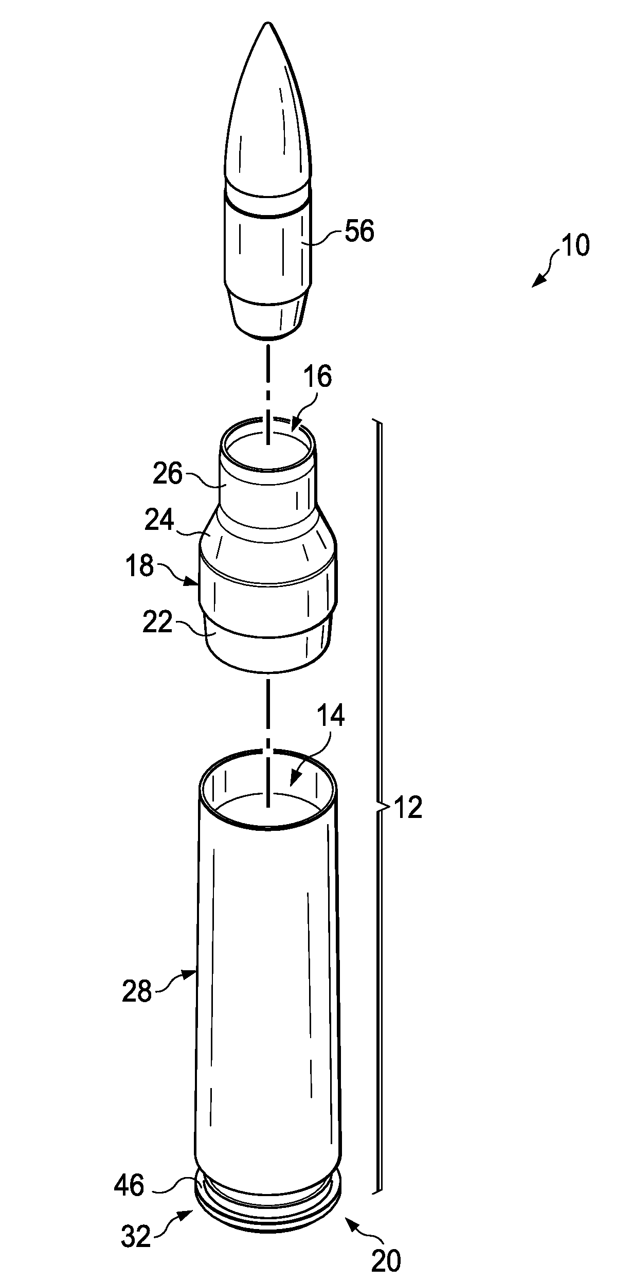 Metal injection molded ammunition cartridge