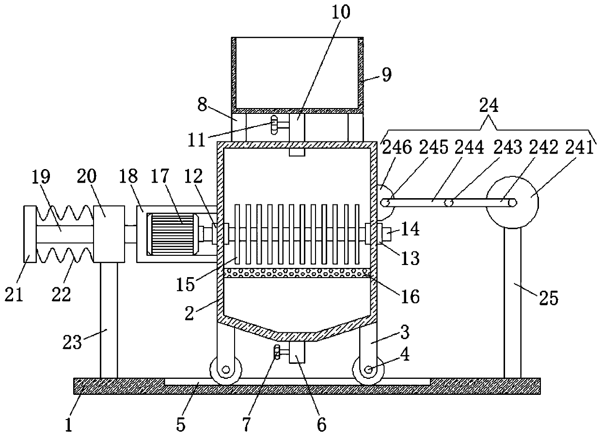 Titanium dioxide grinding machine and operation method