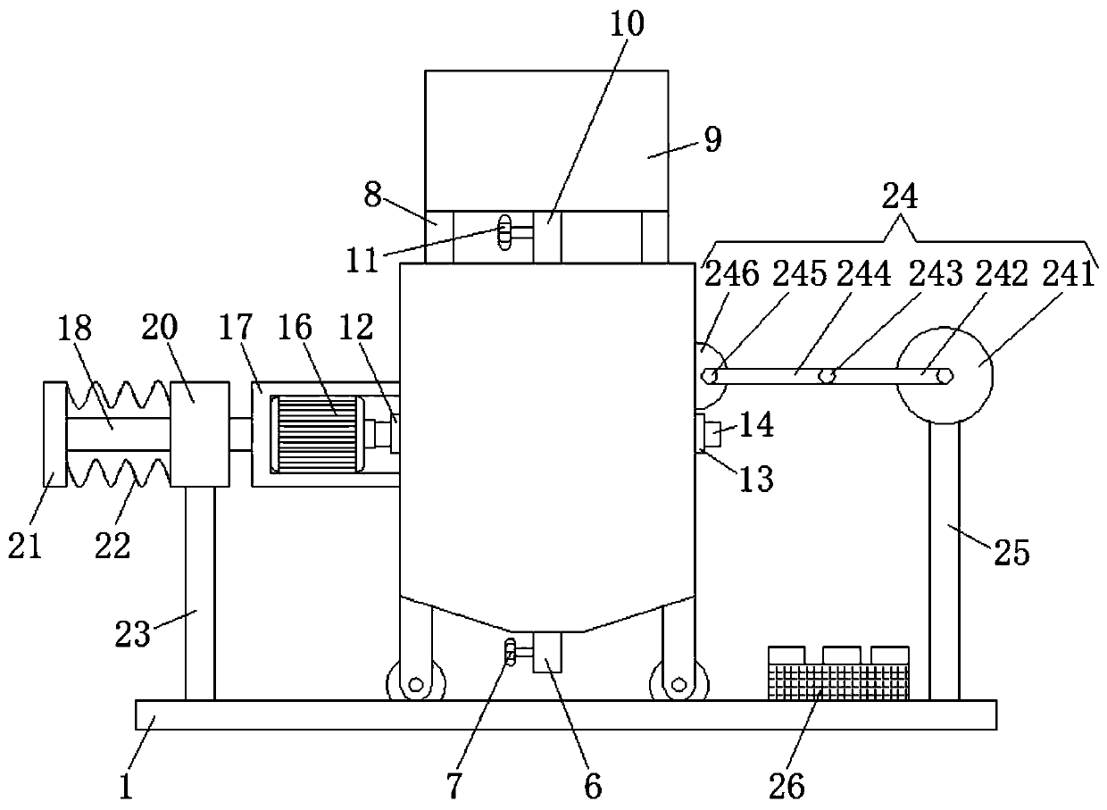 Titanium dioxide grinding machine and operation method