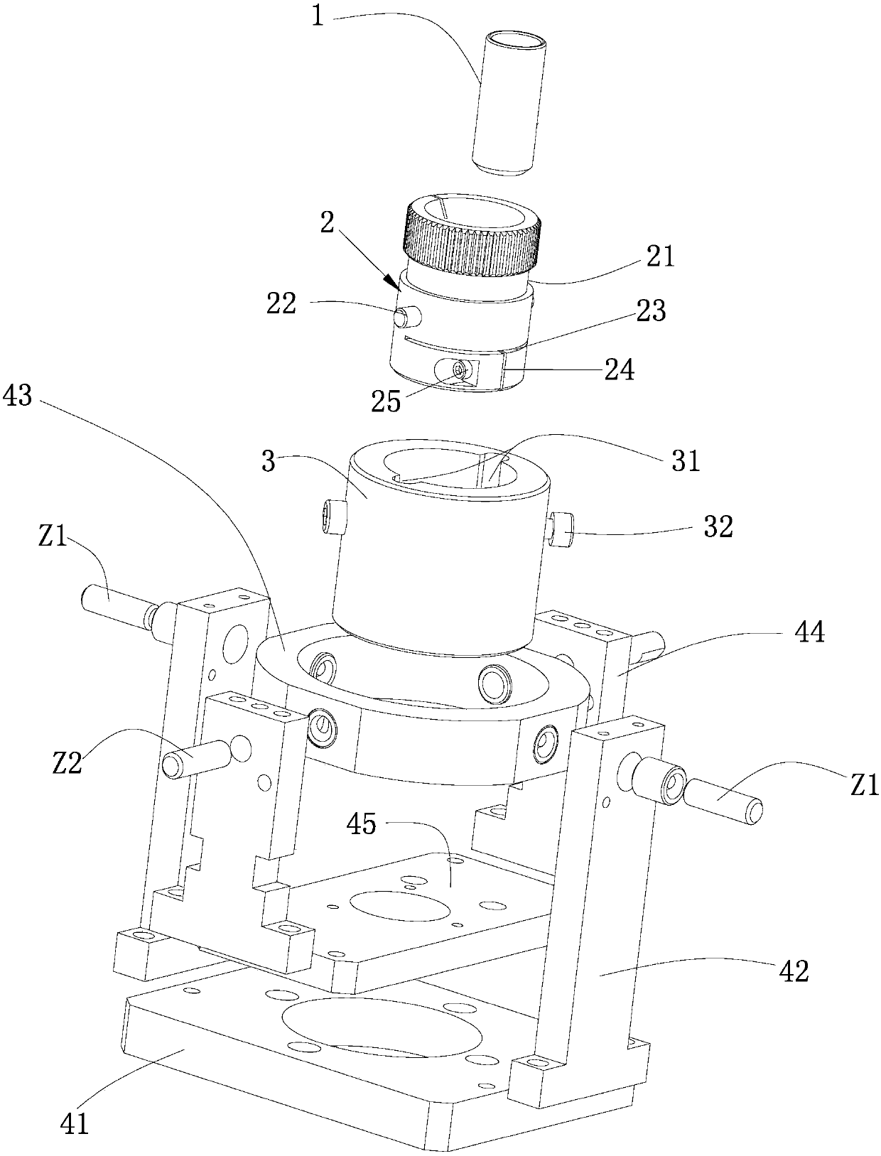 Thin-wall blind hole part honing clamp