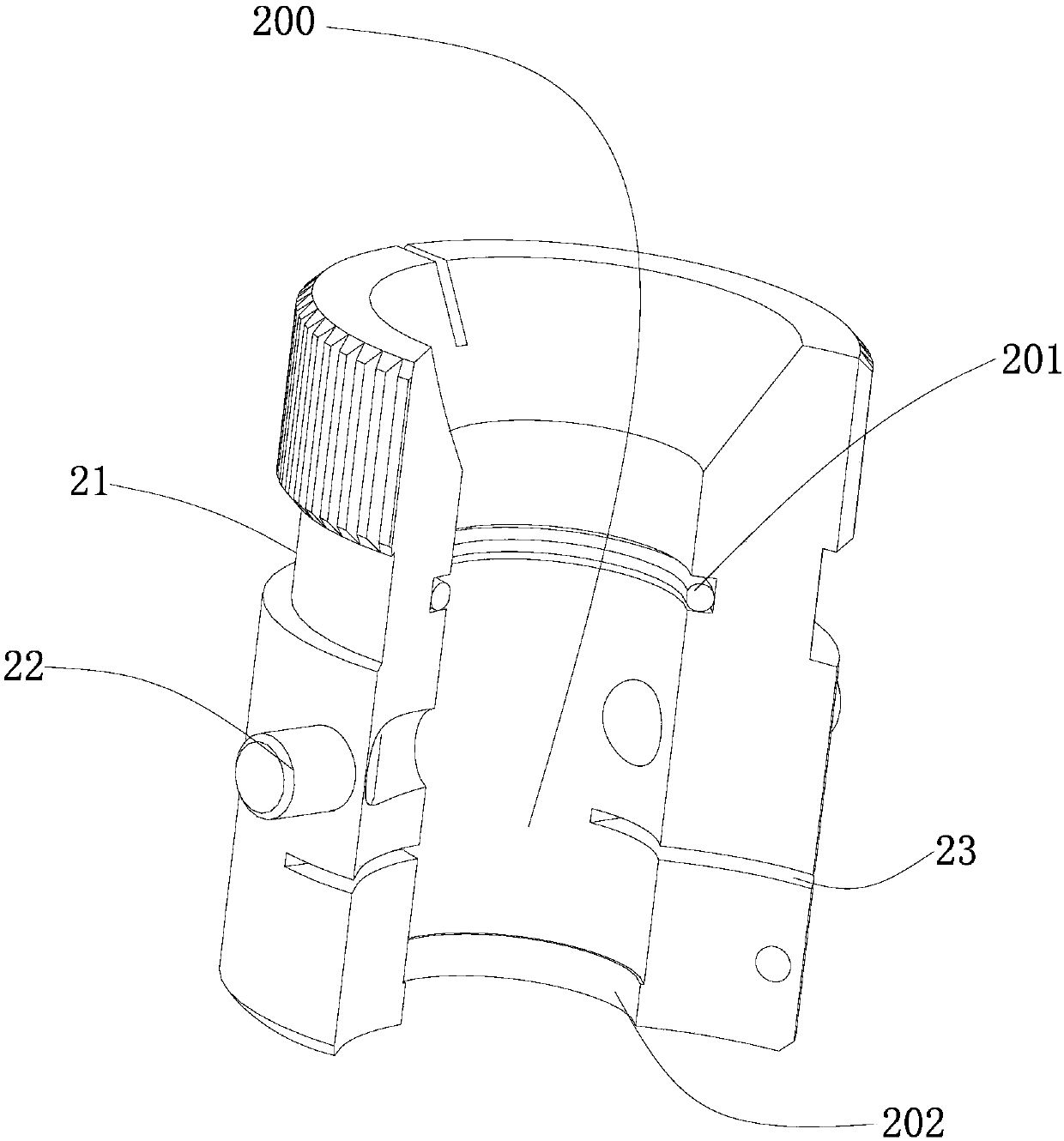 Thin-wall blind hole part honing clamp