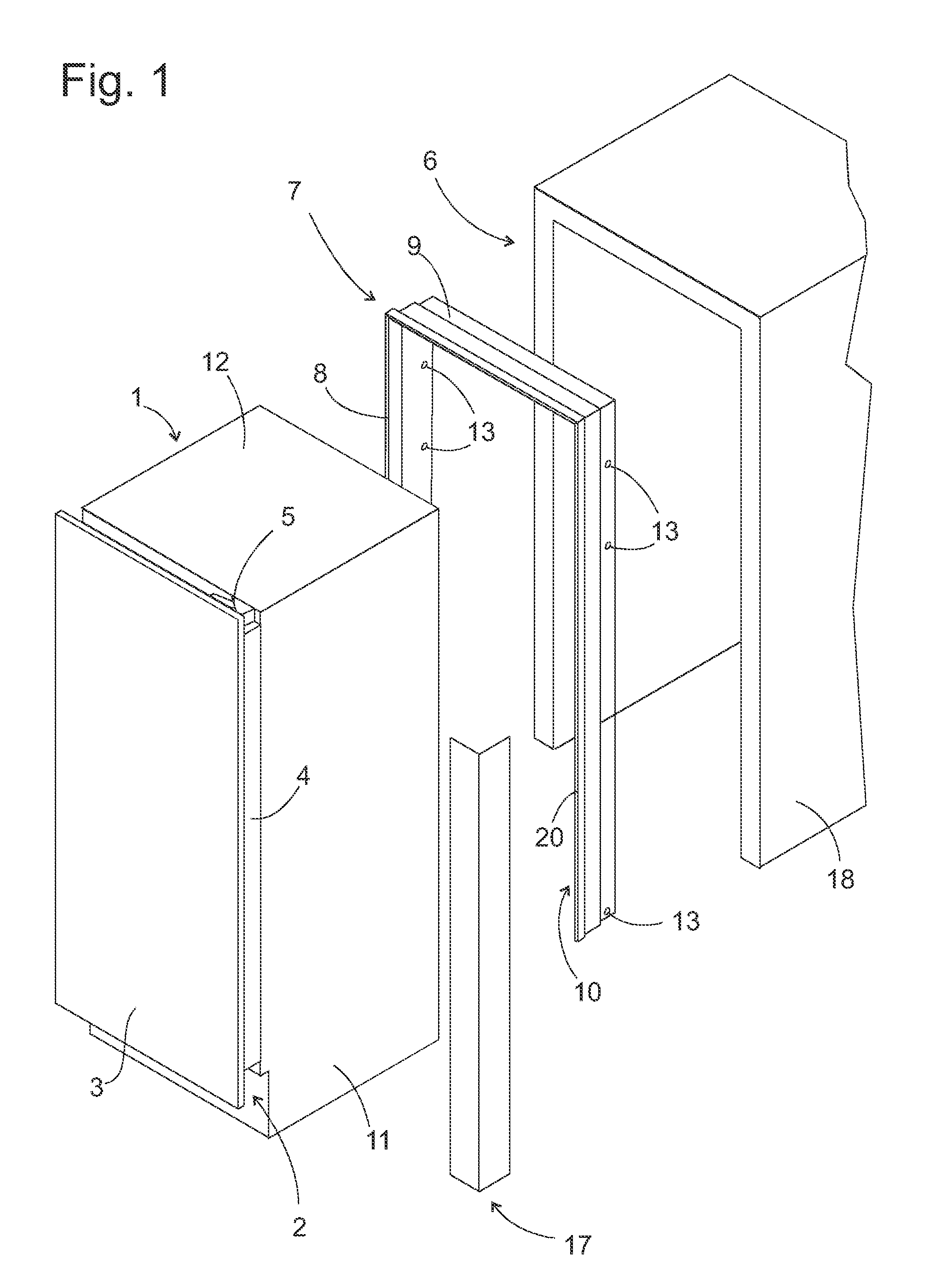 Refrigeration unit with framed door