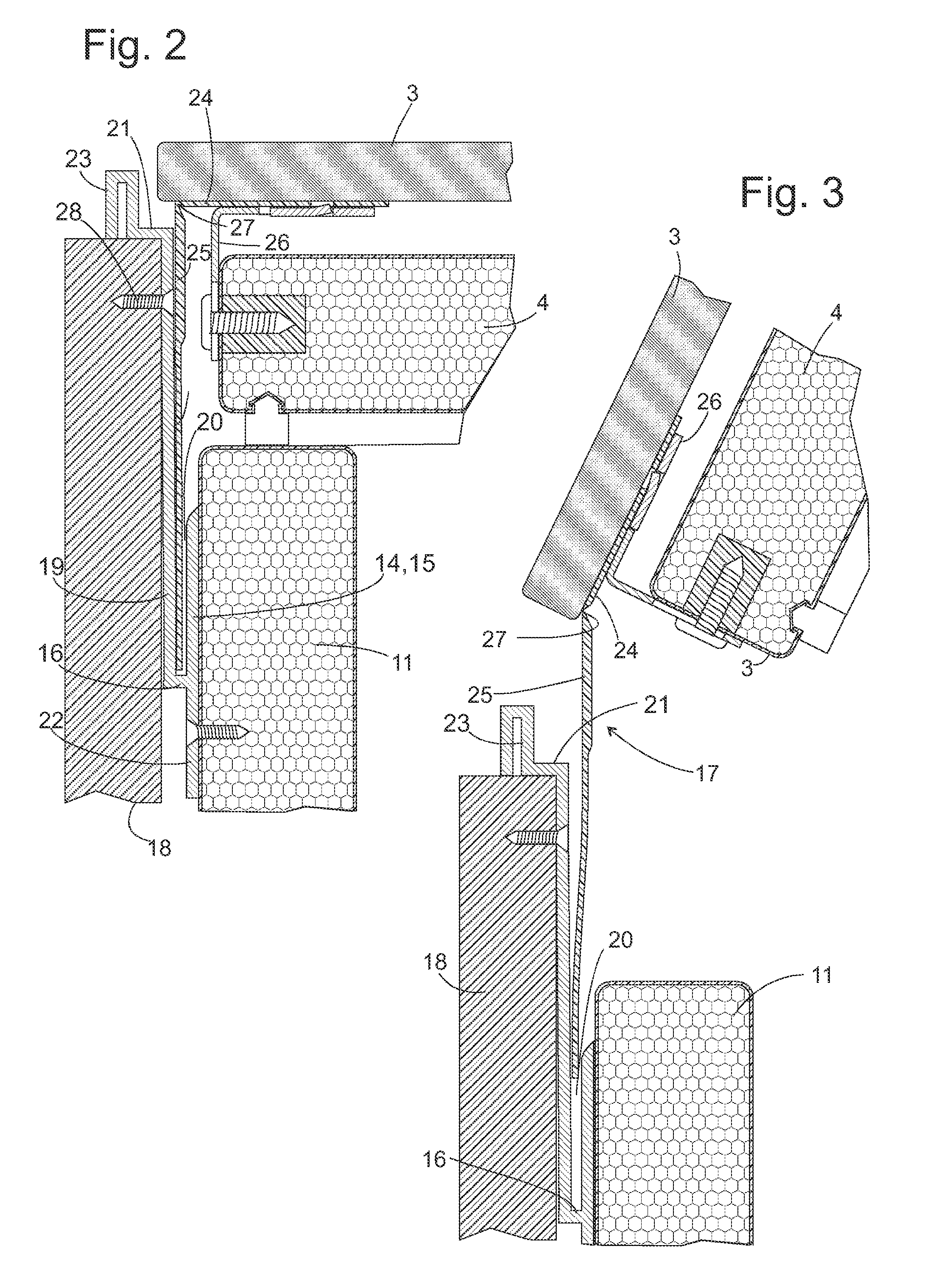 Refrigeration unit with framed door