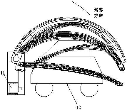 A fully automatic metal skeleton automobile protective cover