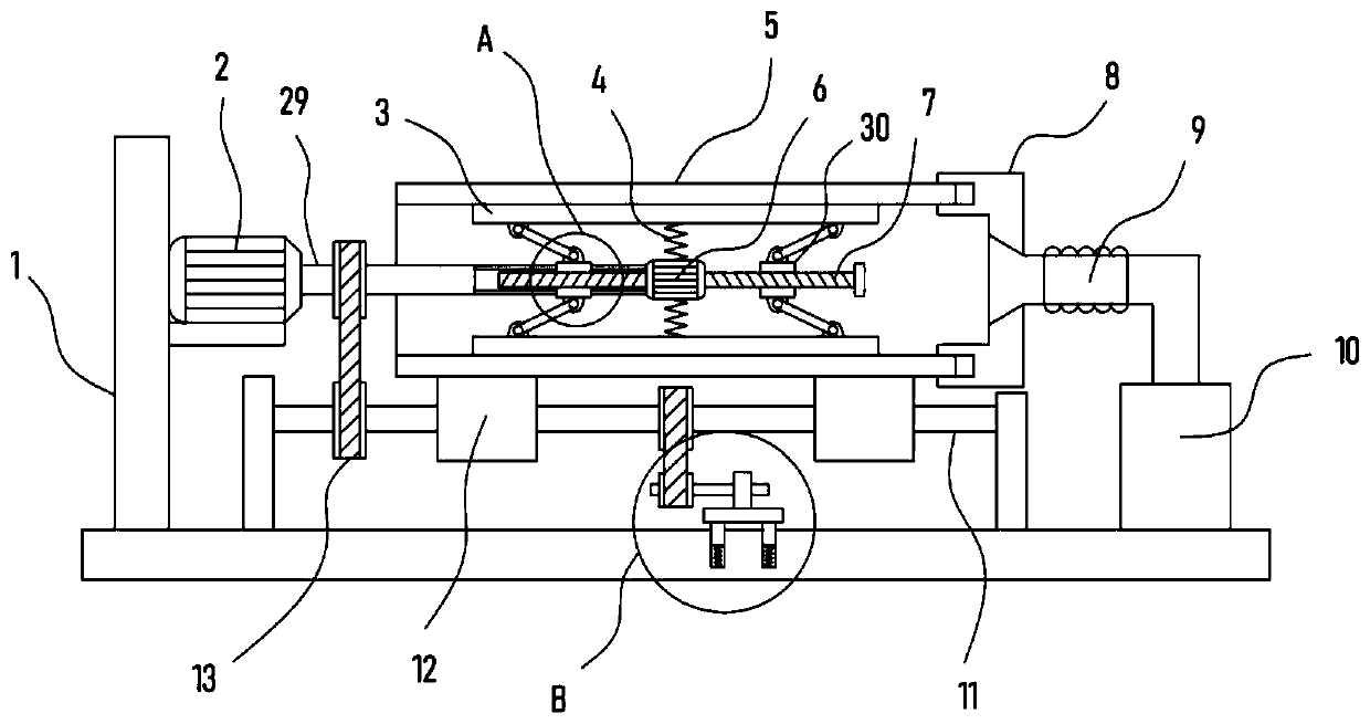 Rust-removal cleaning device for inner wall of chemical construction metal pipeline