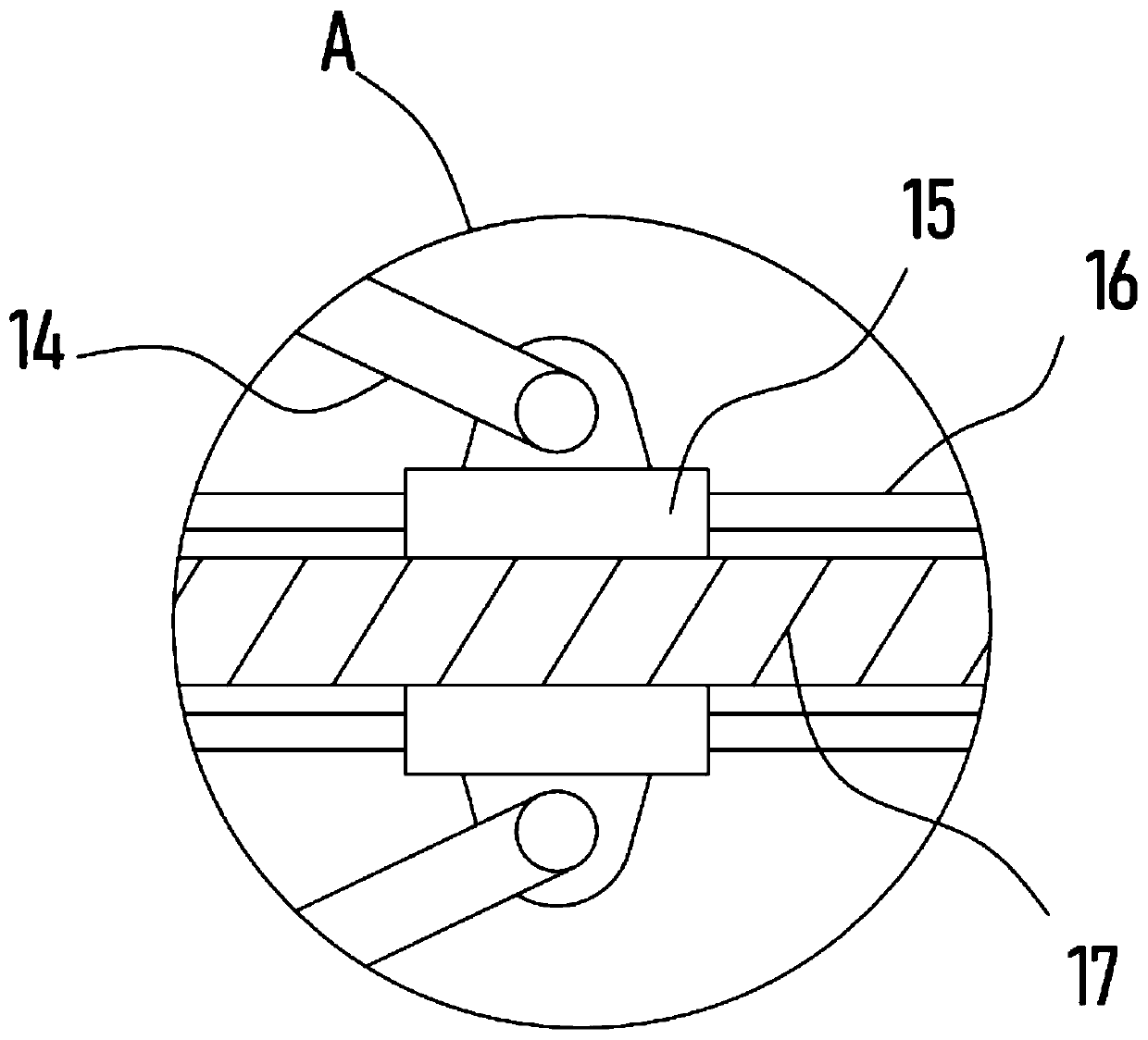 Rust-removal cleaning device for inner wall of chemical construction metal pipeline