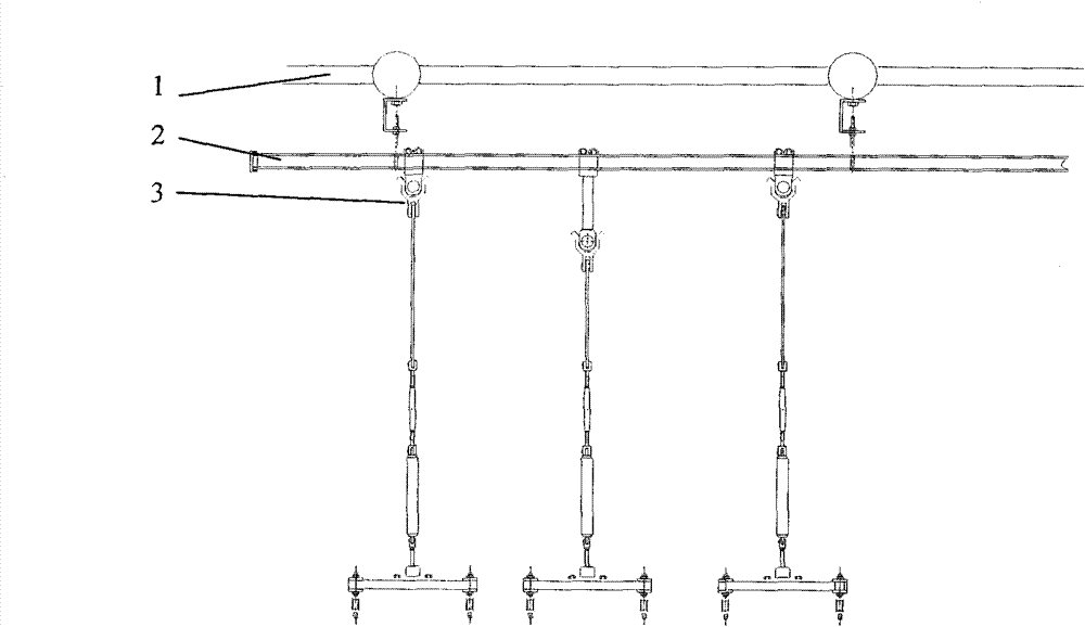 Zero-gravity suspension type deployment test device