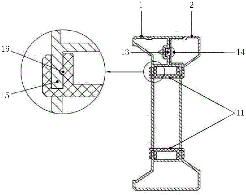 Slideway type detecting positioning instrument