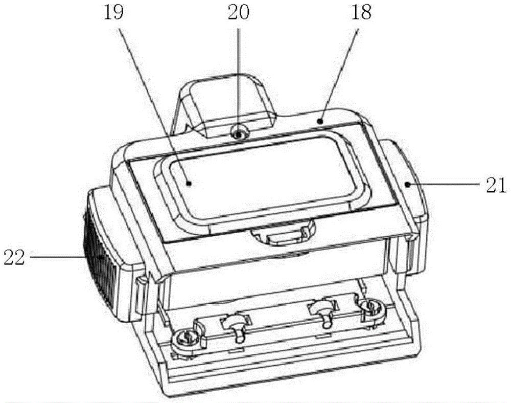 Slideway type detecting positioning instrument