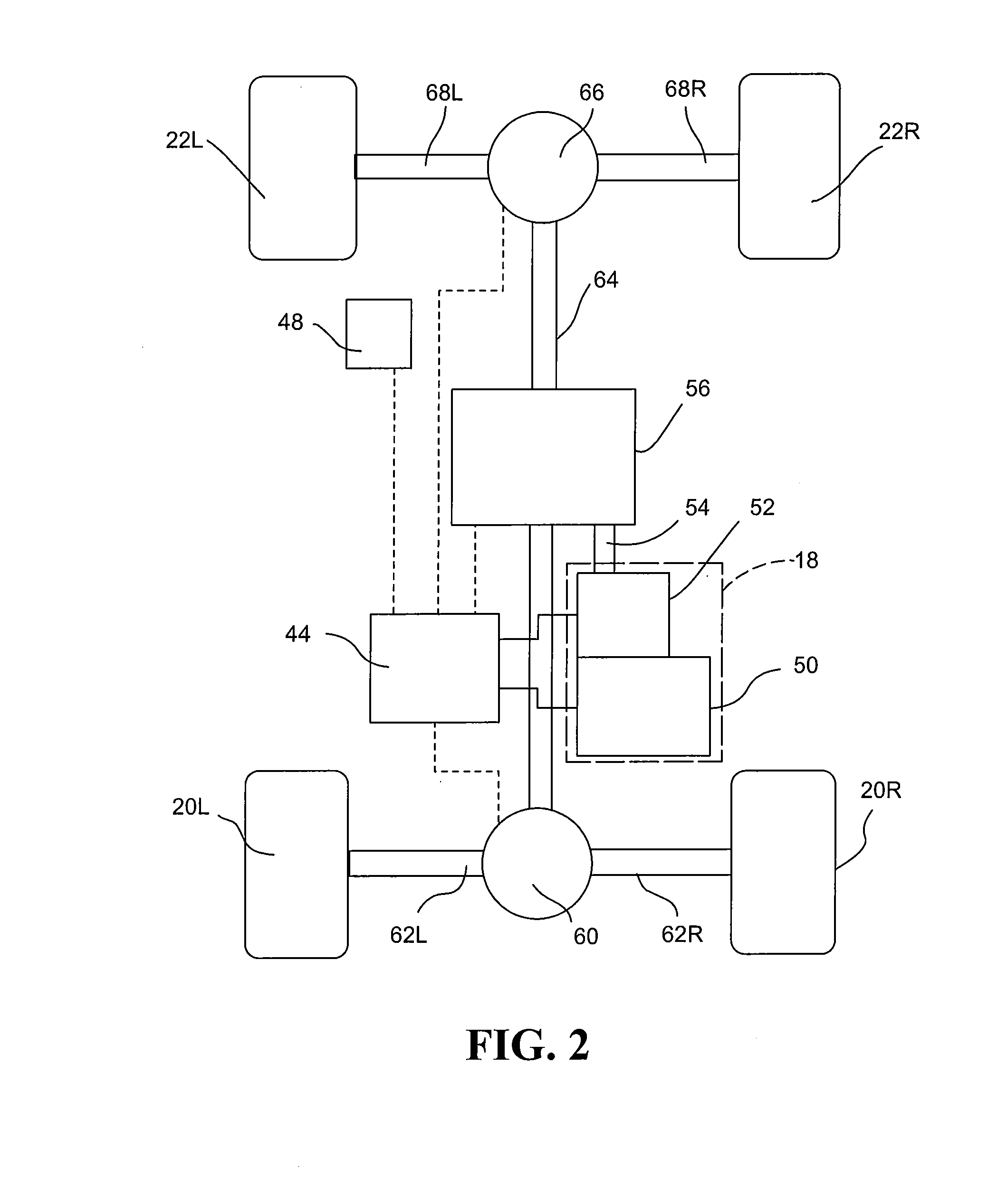 Work Machine Drive Train Torque Vectoring Based on Work Cycle Recognition