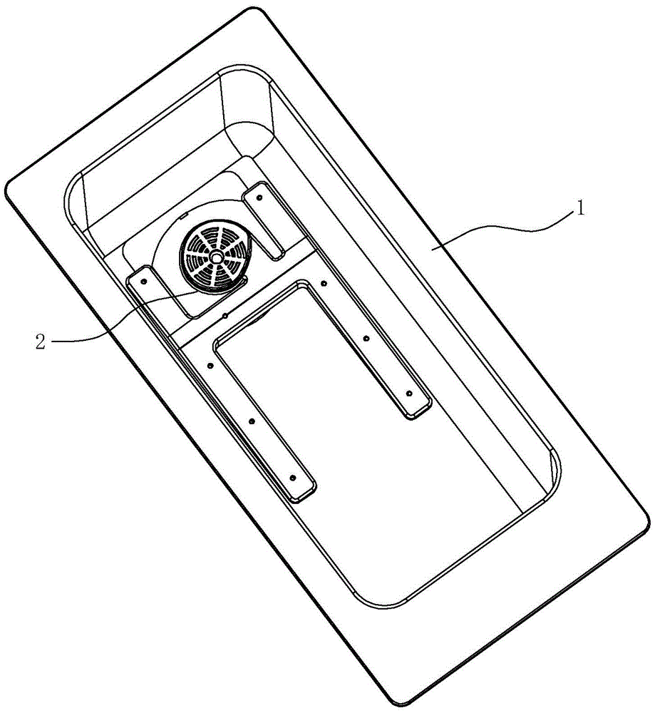 Open water pump and water tank groove cleaning machine with same