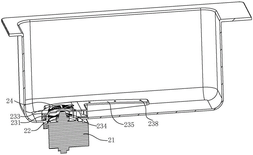 Open water pump and water tank groove cleaning machine with same