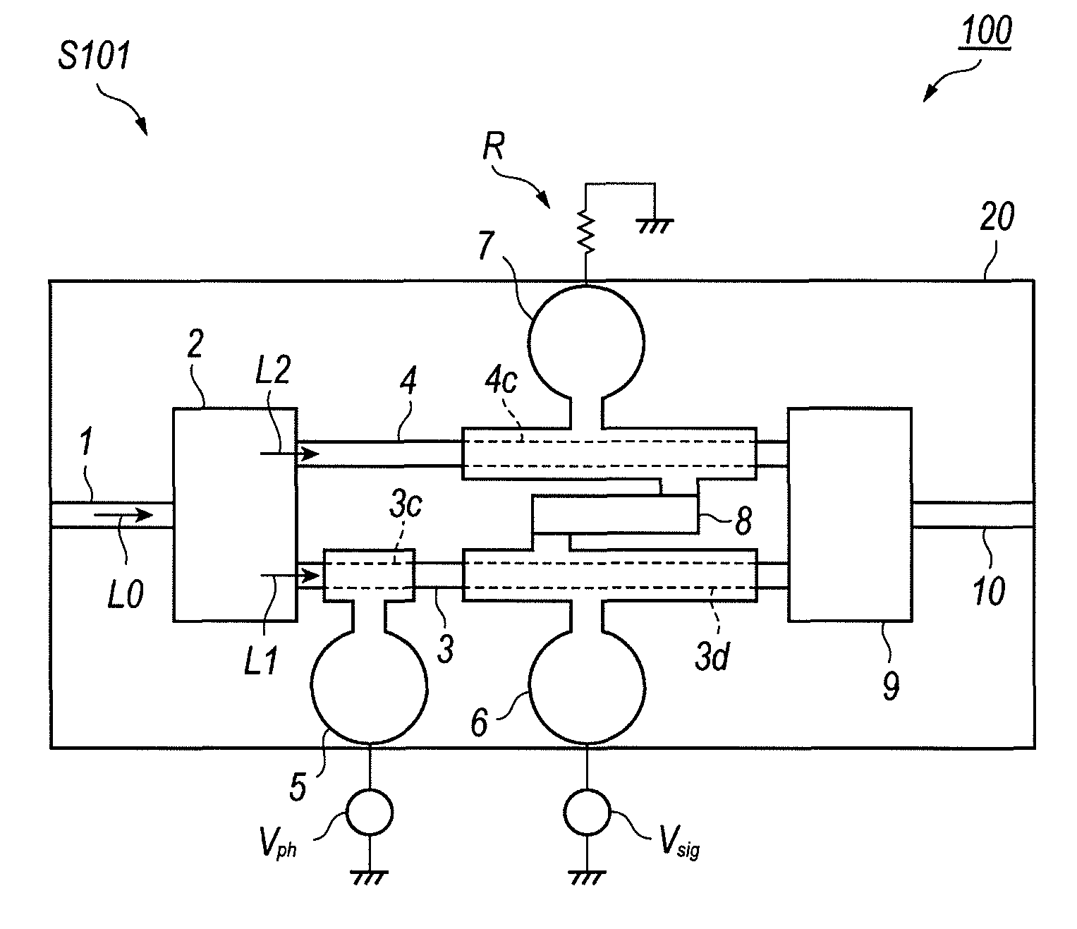 Optical modulator having Mach-Zender arrangement and method to generate modulated optical signal using the same