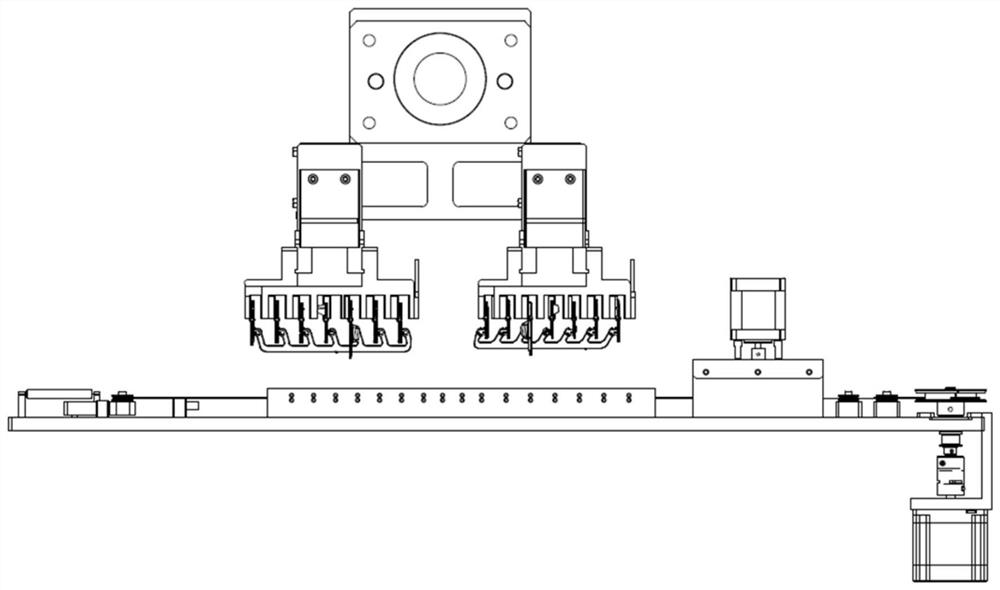 An automatic oiling device for the air outlet blade of an automobile air conditioner