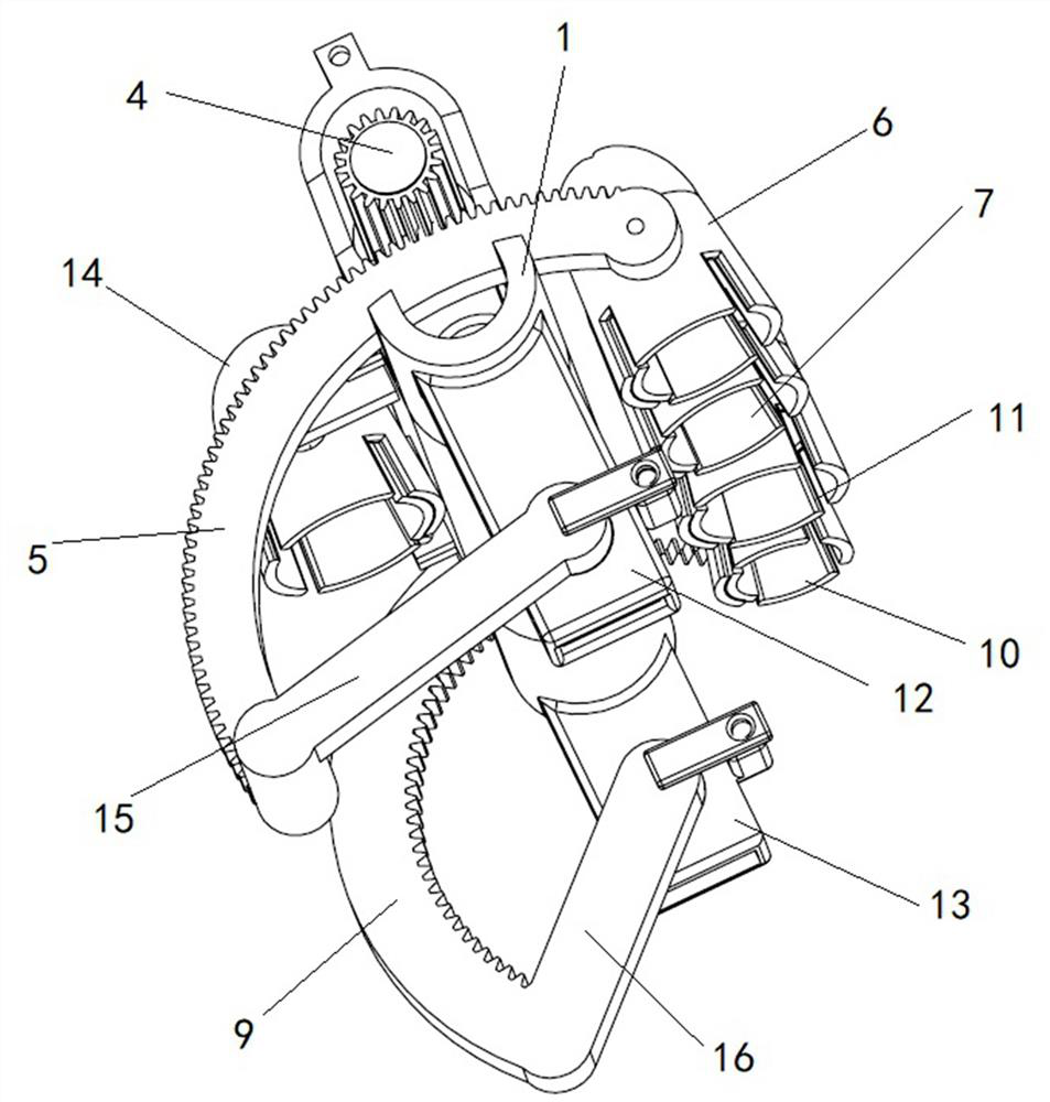 An exoskeleton finger rehabilitation training device