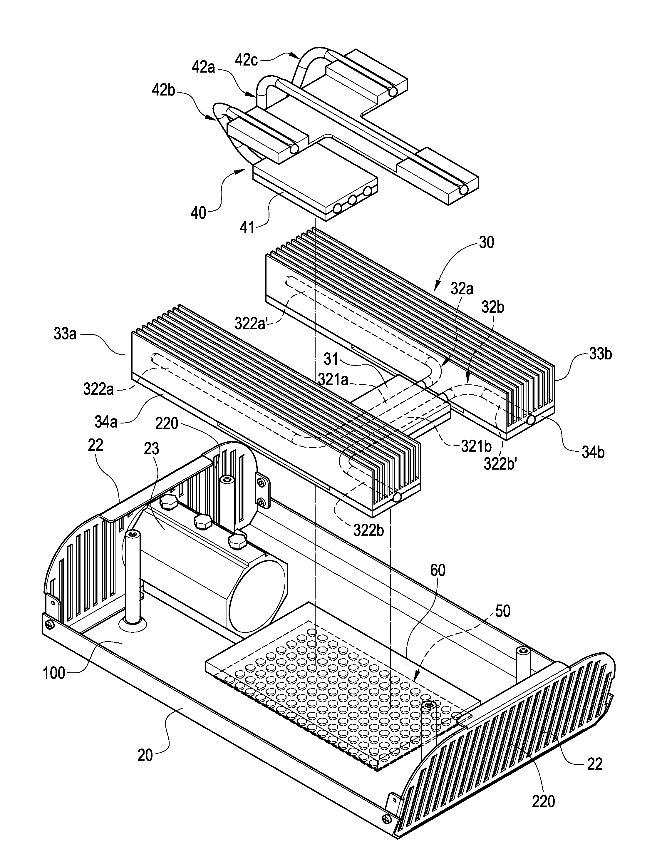 LED lighting device capable of uniformly dissipating heat