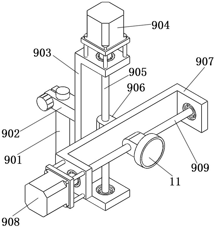 Laser ultrasonic metal composite plate thickness measuring device and method with light path alignment self-adjusting function