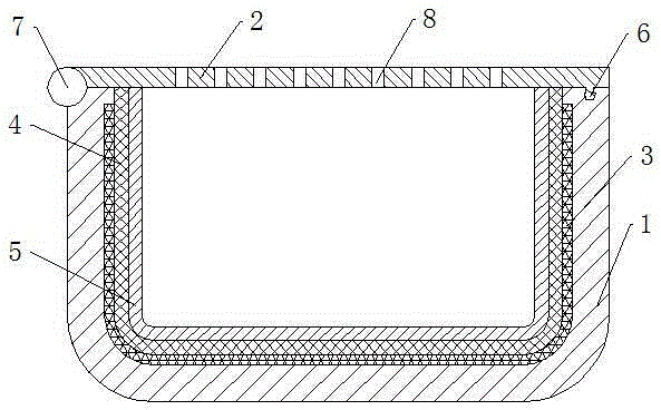 Reaction kettle used for diode failure analysis experiment