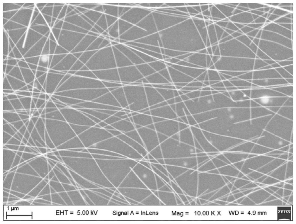 Silver nanowire conductive film and preparation method thereof