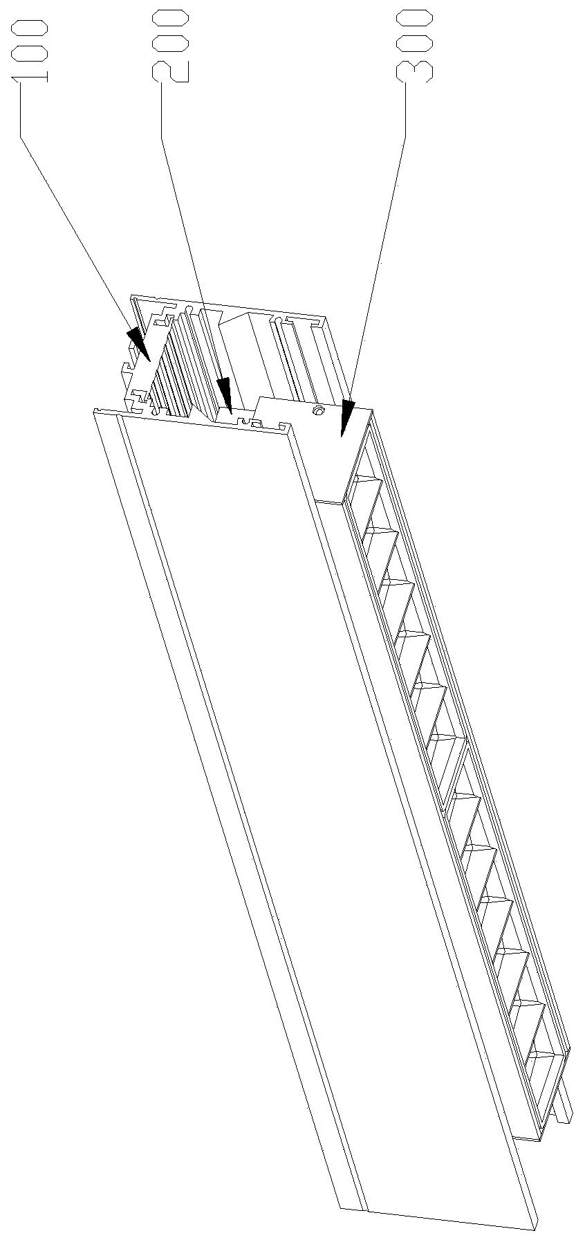 Multi-loop low-voltage track lamp connection mechanism