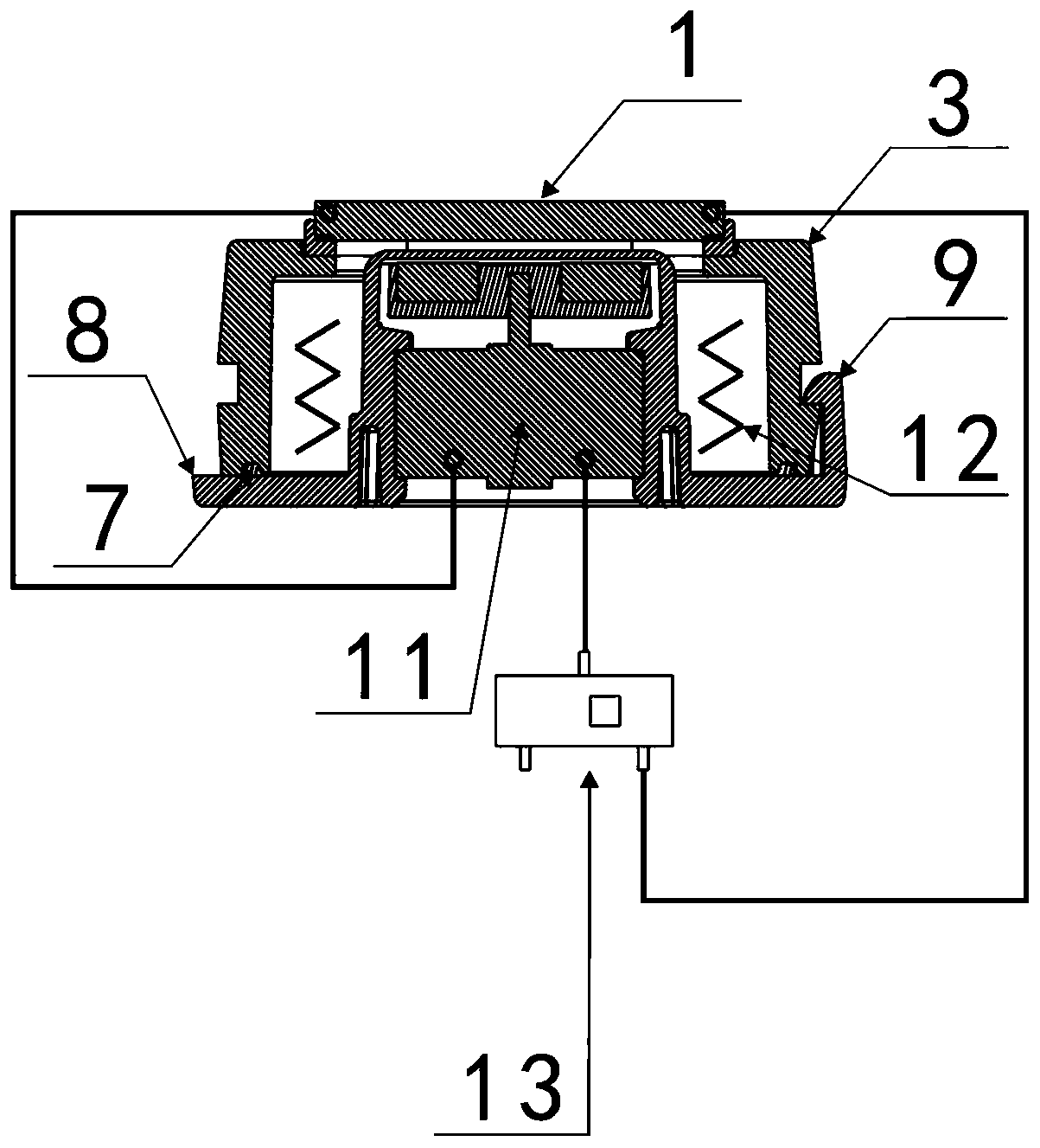 Thermal energy power supply driving device