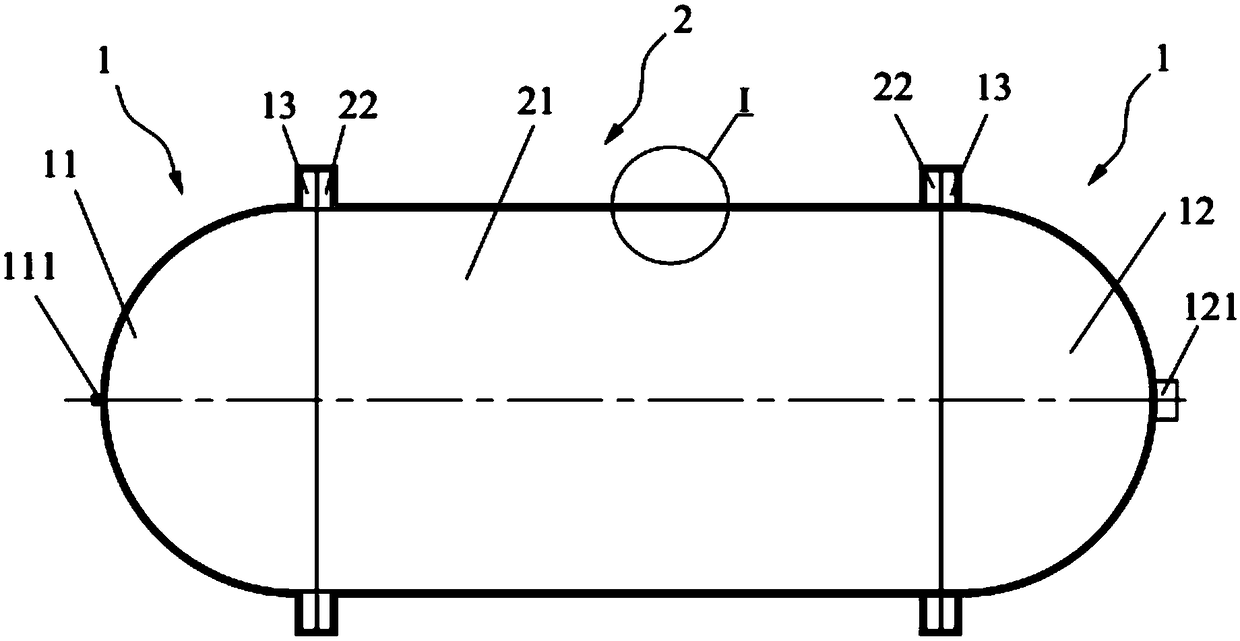 High-pressure tank and manufacturing method thereof