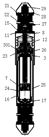 Bidirectional external oil-pressure-adjustable damper for high-speed standard train rail