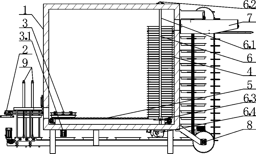 Full-automatic curing furnace for visual panel screen printing drying