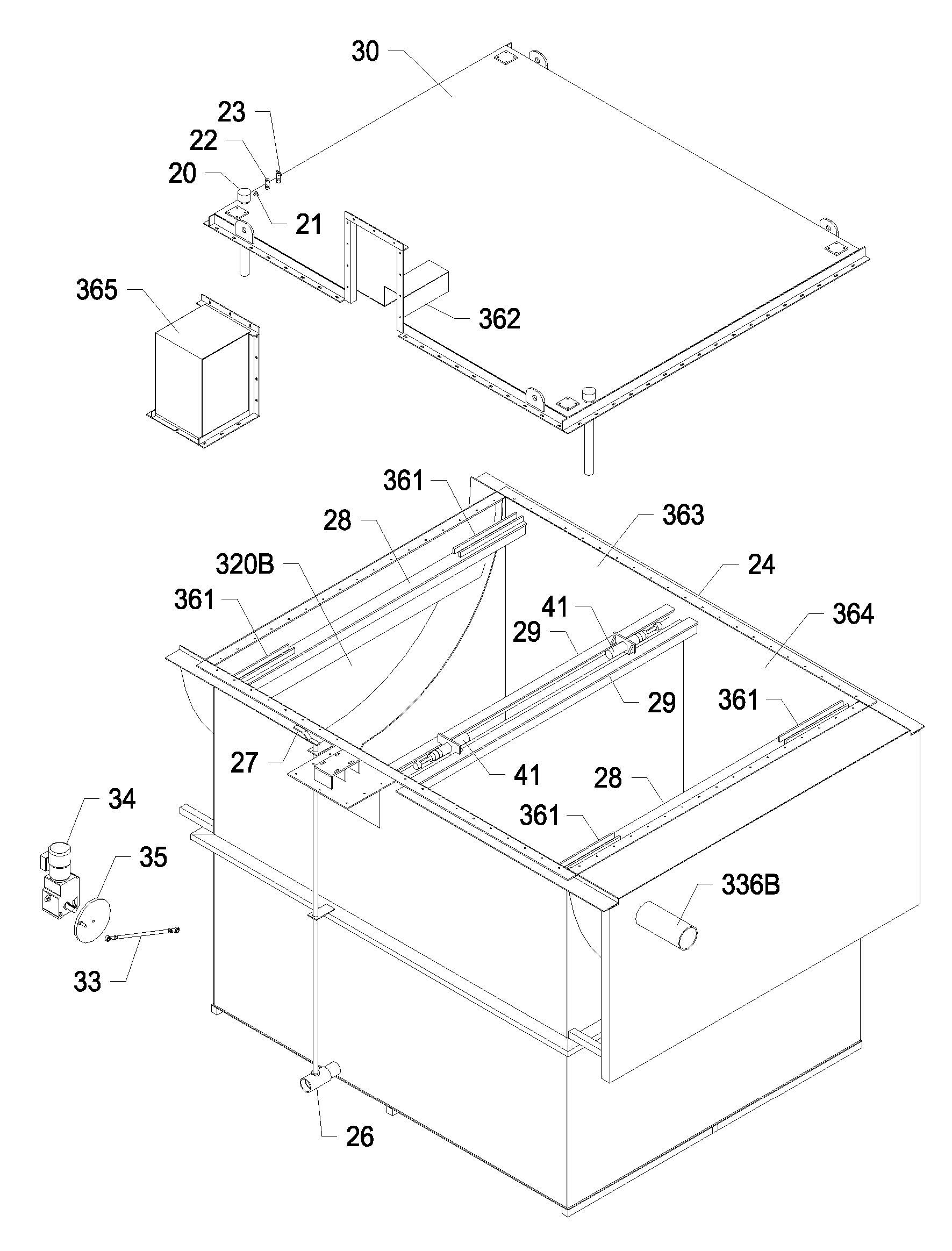 Reciprocating biological contactor and method of use