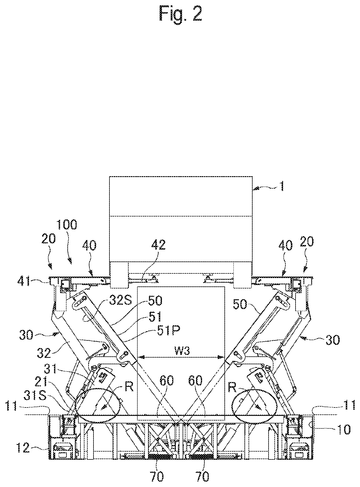 Vehicle lift device