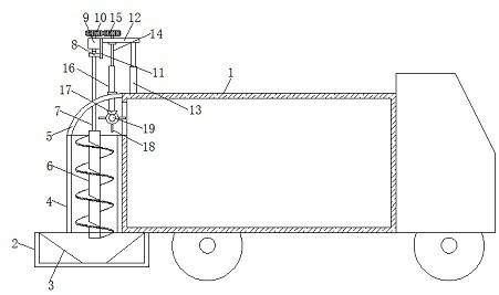 Automatic collection and transportation garbage truck