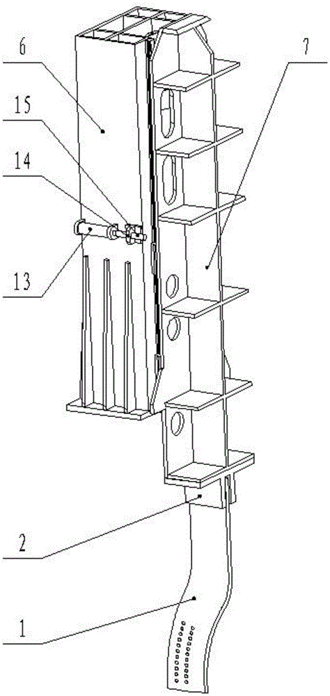 Hypersonic wind tunnel three-degree-of-freedom model inputting device