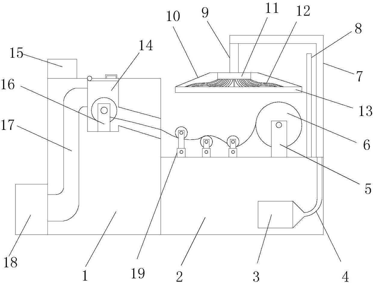 Backlight source optical film dust removal device