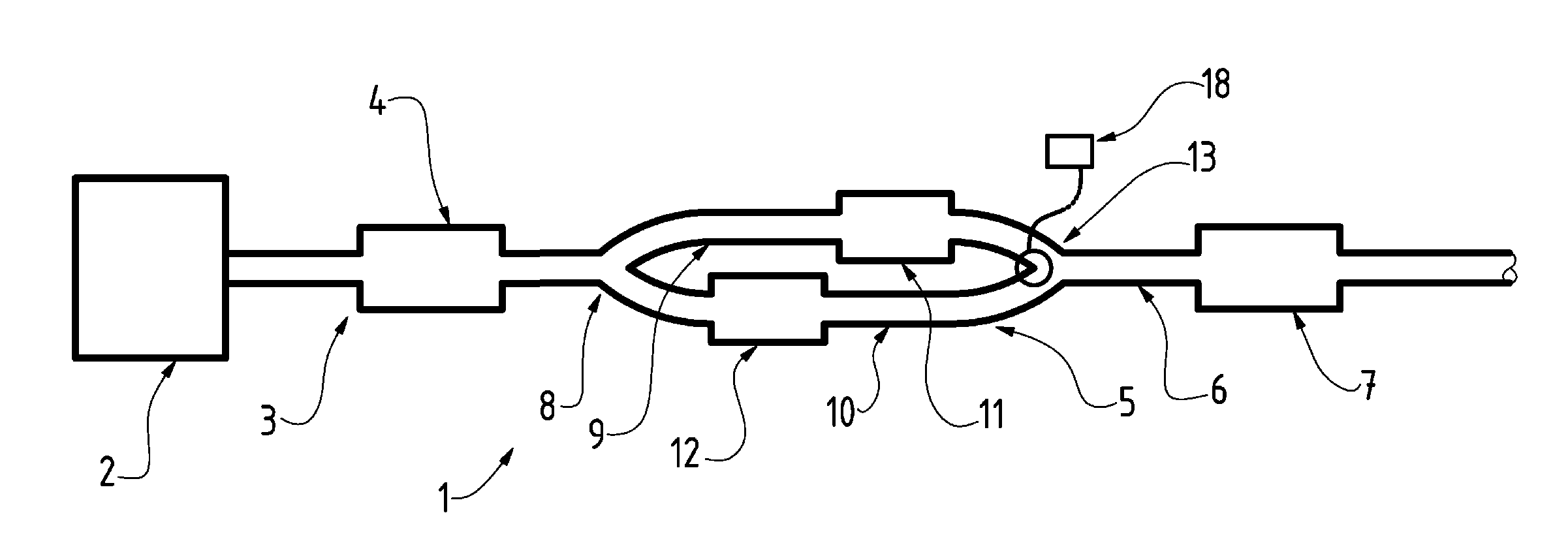 Exhaust component of gas exhaust line