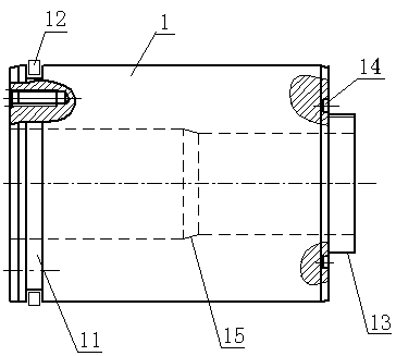 Repair method of flushing head or exhaust head of steel pipe hydraulic testing machine