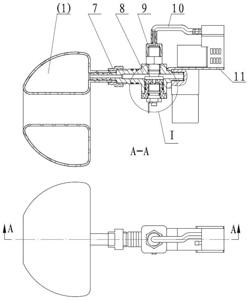 Rapid buoyancy adjusting device with water leakage detection function