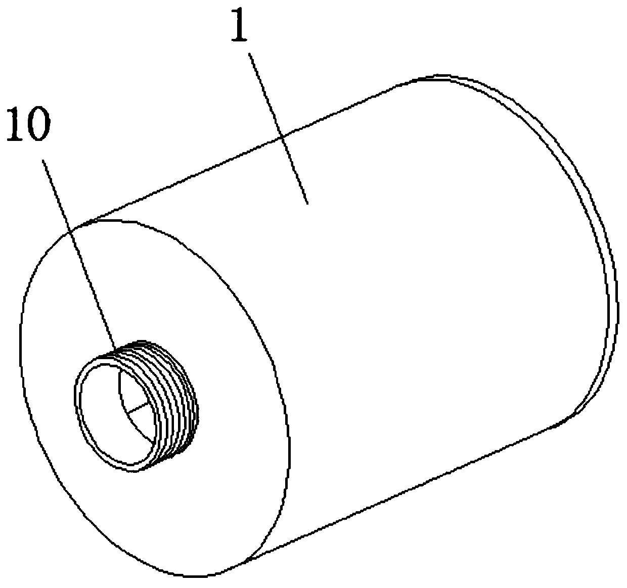 Heater for shaping of polyester rope and operation method of heater