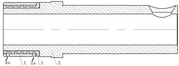 Integrated pressure casting die sprue bush