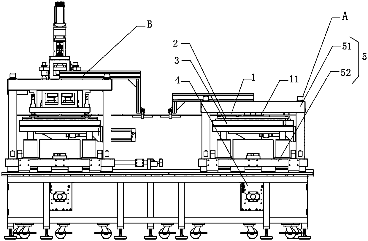 Shell punching forming method and device for aluminum film of lithium battery